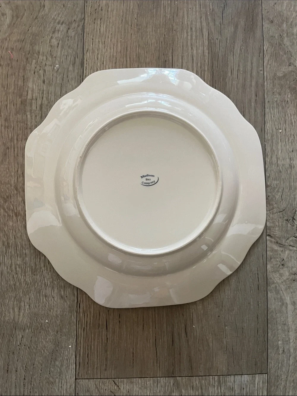 Madison Bay Co. Retired Serving Plate Blue-Bird Floral Poreclain Dinnerware 10